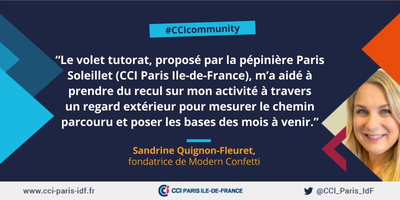 .@modern_confetti est lancé grâce à pépinière Paris Soleillet <a href="/CCI_Paris_IdF/">CCI Paris IdF</a> #CCIcommunity bit.ly/2aetQgN
