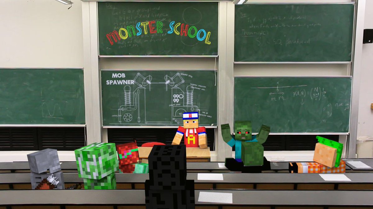 AAnimationShow's tweet image. Lil sneak peak behind the scenes of making our #minecraft #MonsterSchool videos! see them &amp;gt; ow.ly/AdkQ302EL4N