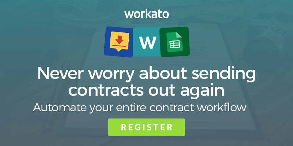 Workato's tweet photo. Attend our upcoming webinar w @DocuSign + @google Aug 10 @ 10am PDT. Secure your seat today: https://t.co/okQrPOVGIE https://t.co/Io39PwldKK