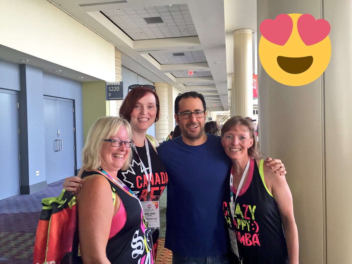 RJDunstan's tweet photo. We found #AlbertoPerlman ! My 1st convention off to a great start! @zumba #ZINCON https://t.co/9L3eVyQCde