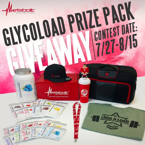 MetaNutrition's tweet photo. 🚨 GIVEAWAY🚨 Enter to win our #GlycoLoad Prize Pack Giveaway: https://t.co/0uBqCN1Mh2 #MetabolicNutrition #Giveaway https://t.co/wOgeNAw45Y