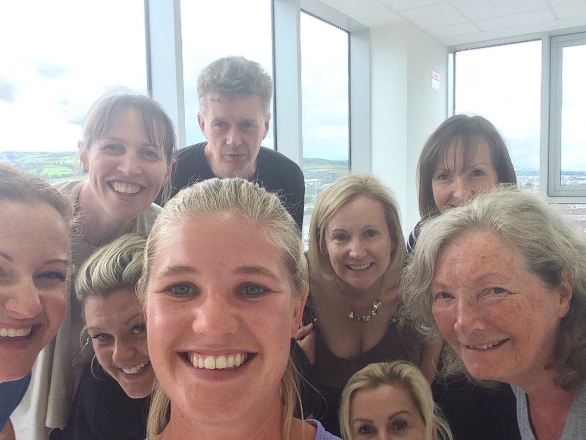 Happy faces. Move in day to the new Institute of Public Health #trinity <a href="/BarryProf/">Prof Joe Barry</a>  <a href="/todowd/">Tom O'Dowd</a>