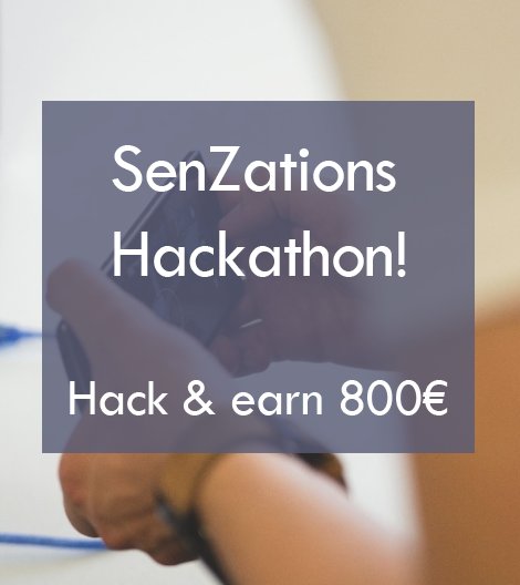 IoT_senzations's tweet image. Join us #SenZations2016 #hackathon! Hack and earn 800€! visit: senzations.net read: goo.gl/UyNSkm