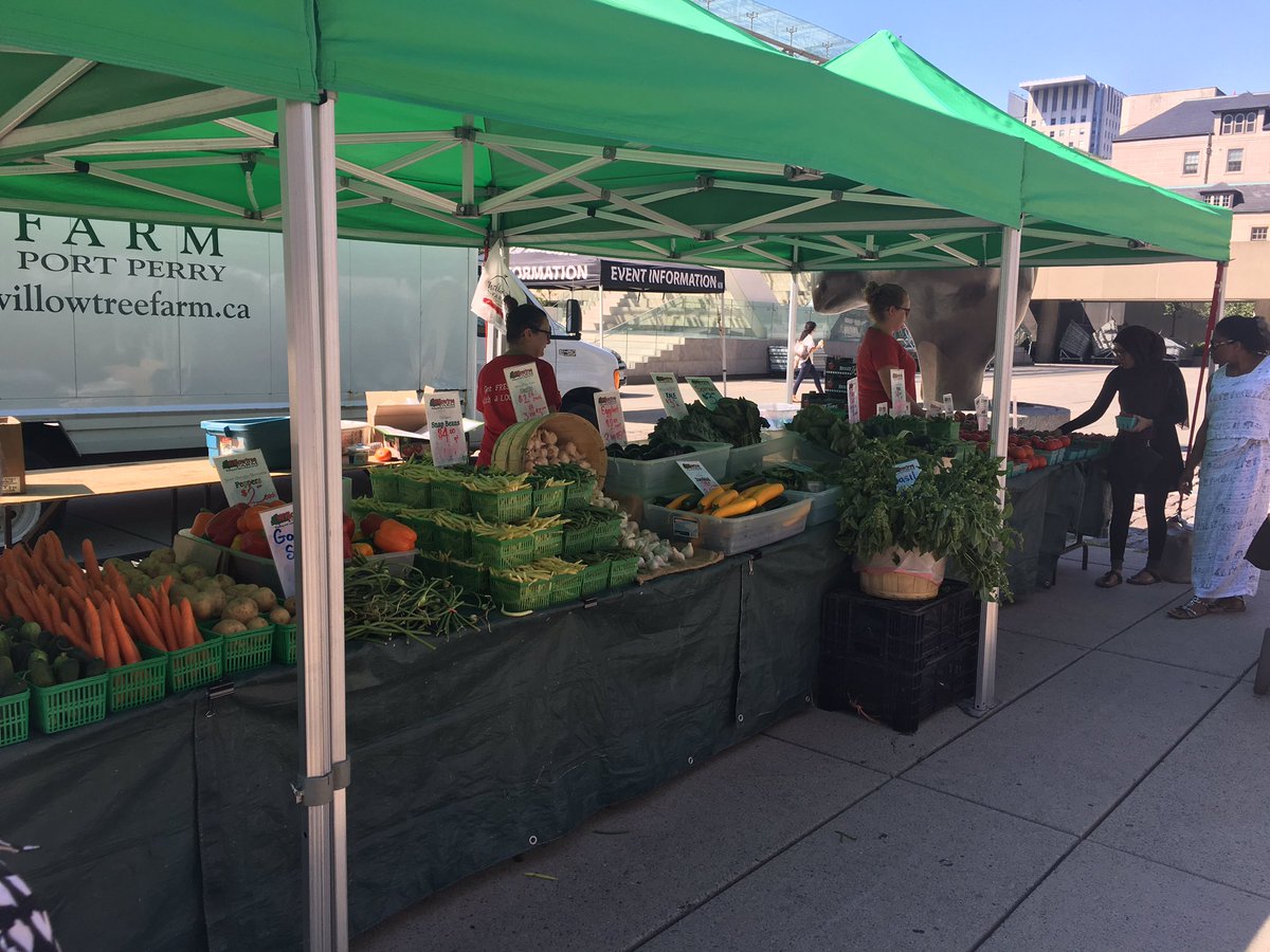 JohnTory's tweet photo. Support your local farmers &amp; pick-up your favourite fruits, veggies &amp; more at #FreshWednesday in the Square. https://t.co/ollszVwtrc