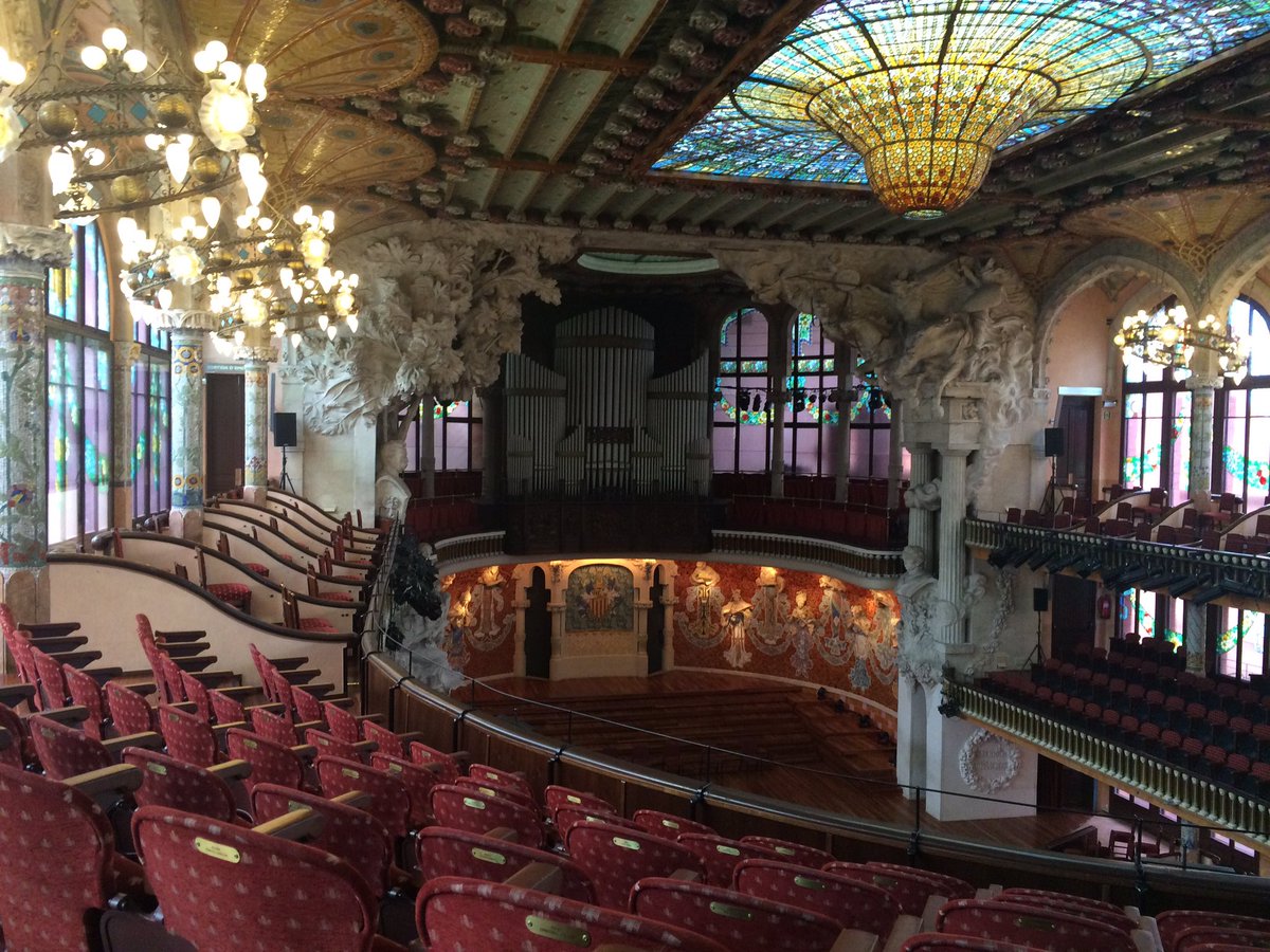 CostanzaM26's tweet photo. Palazzo della musica #catalana, qualcosa di strepitoso... #palau #Barcelona #travel https://t.co/8Gy0YzMWeZ