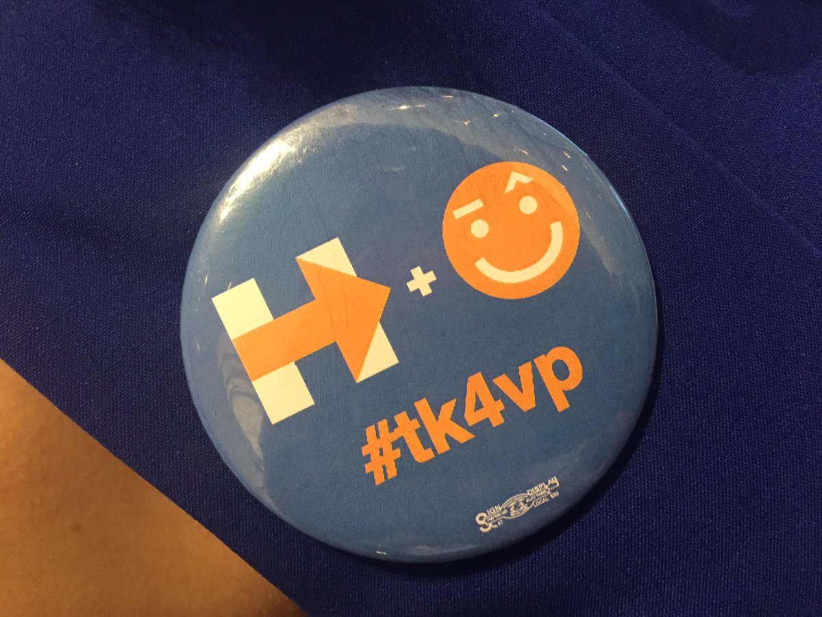 kailanikm's tweet image. For sale at the Virginia delegation breakfast this morning: #tk4vp buttons and shirts. #DemsInPhilly