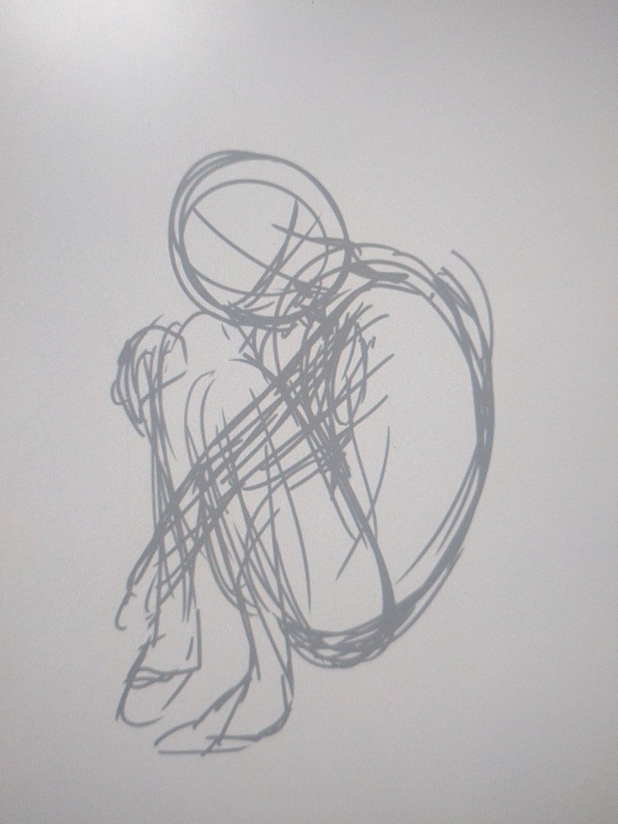 ラフ1→ラフ2→下描き1
今日はここまで 