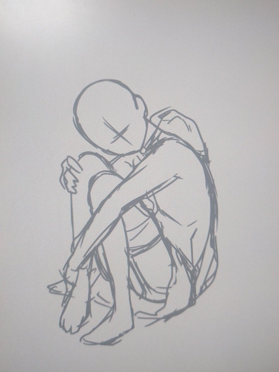 ラフ1→ラフ2→下描き1
今日はここまで 