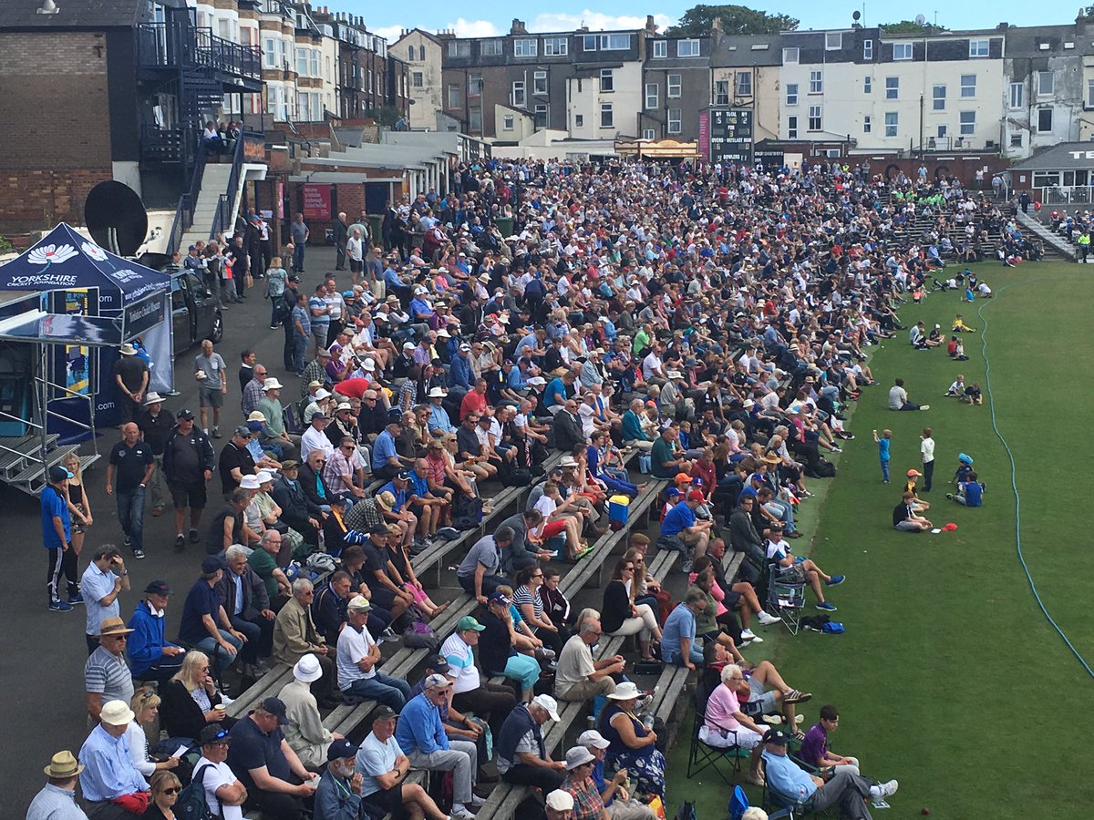 YorkshireCCC's tweet photo. Today's attendance at @ScarboroCricket is 4949. Thank you for your support. #YourYorkshire https://t.co/45K01fNbMu