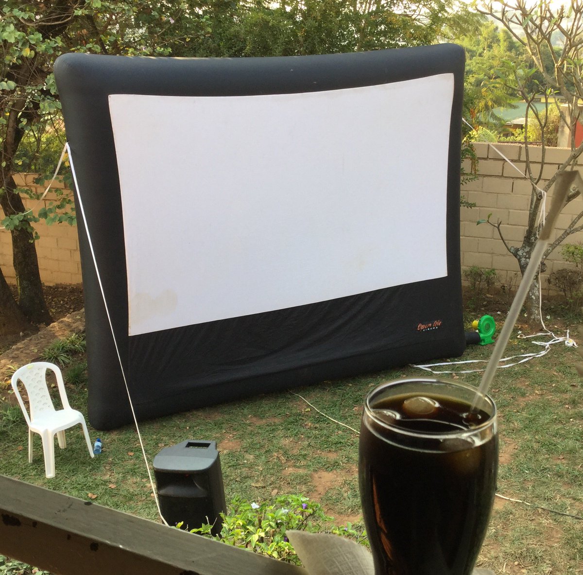 discoverrwanda's tweet photo. Setting up for tonight’s screening...come all  @ImpactHubKigali   @my250tweets    @TujyeKunywa https://t.co/kqh0F7uNom