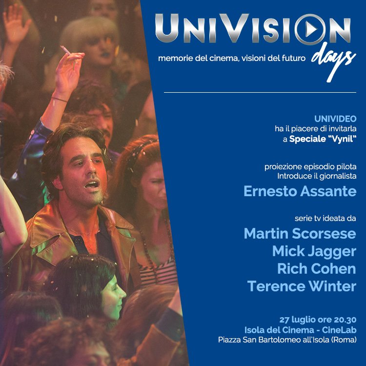 UniVisionDays's tweet photo. Questa sera agli #UniVisionDays a #Roma! Ti aspettiamo con #Vinyl! https://t.co/JuIqftgx2W