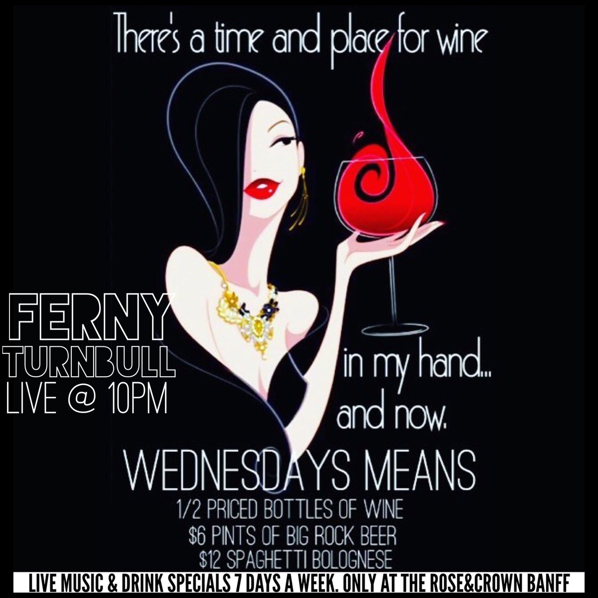 #WineWednesday #Banff <a href="/rosecrownbanff/">Rose and Crown Banff</a> <a href="/lifestyleyyc/">LifeStyleYYC</a>