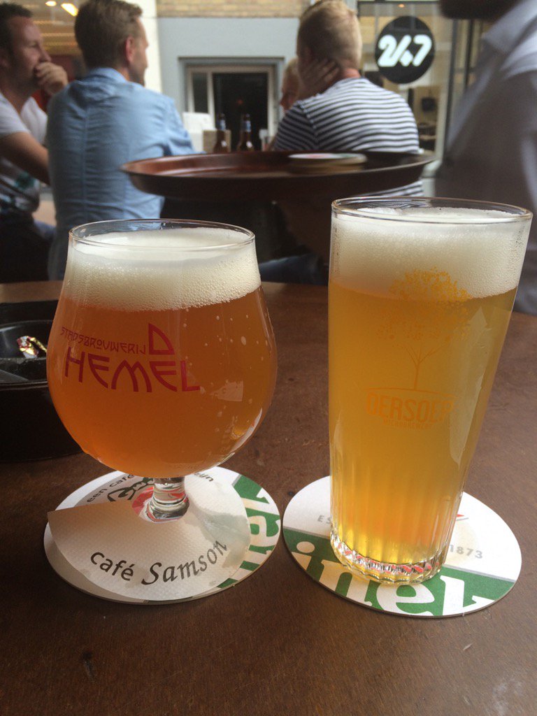 tomvanmourik's tweet photo. Is in Nijmegen waar stadsbrouwerij De Hemel puik werk levert.#cafesamson https://t.co/FteRdk7Sb4
