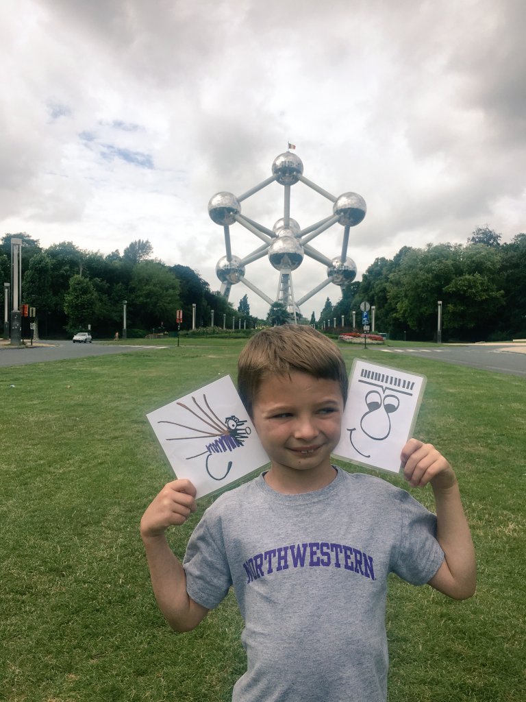JulieStewartEDU's tweet image. Travels to Brussels. #StewBuCritters are having a blast! #edtechlearning #inspiringstudents #grade2travelguides
