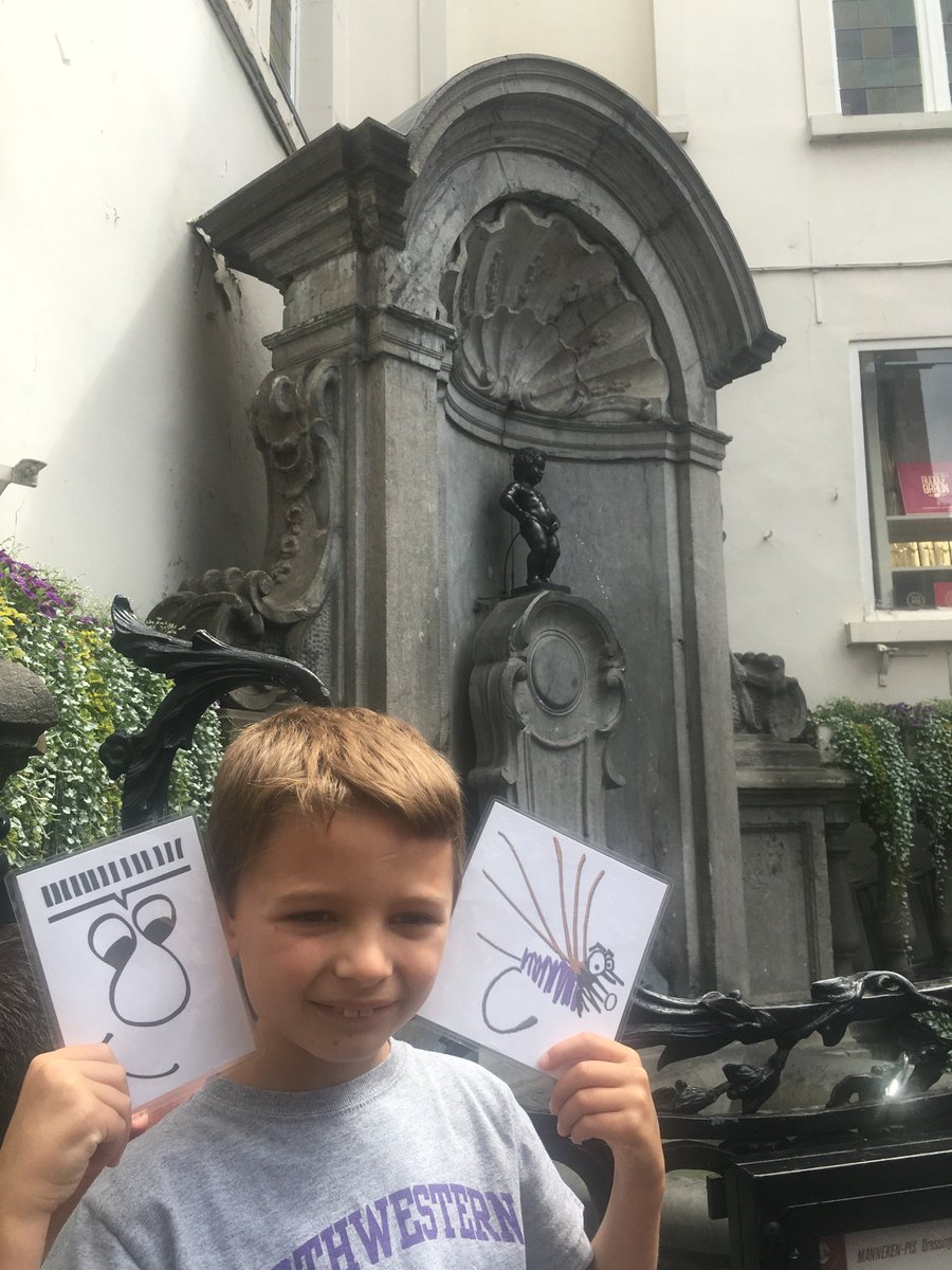 JulieStewartEDU's tweet image. Travels to Brussels. #StewBuCritters are having a blast! #edtechlearning #inspiringstudents #grade2travelguides