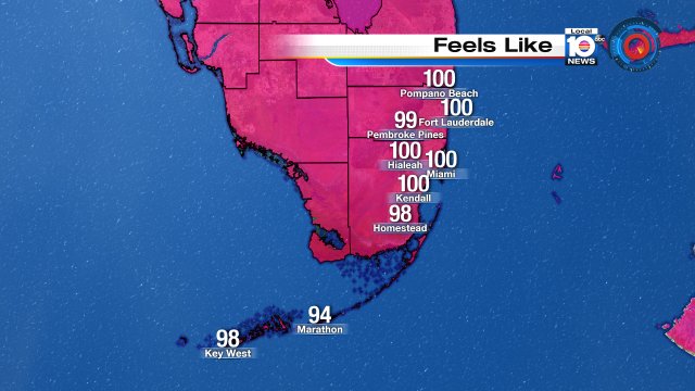 It's hot! Heat index has reach 100° at noon #stayhydrated #summer #FLwx https://t.co/CotVJjHub5
