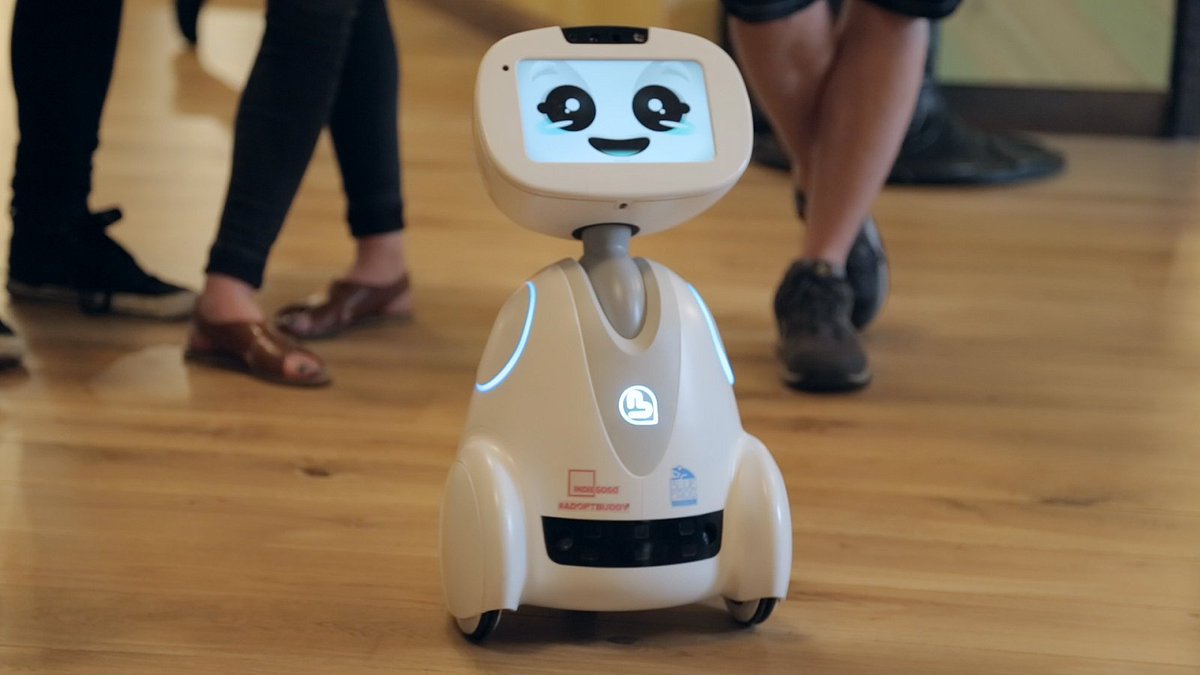 SKastrinelis's tweet image. .@BlueFrogRobotic demos its SDK to constantly develop @adoptbuddybit.ly/2auwjo6 | #companionrobots