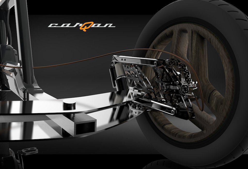 E_BikeReport's tweet photo. First look at carQon tilting electric cargo trike => https://t.co/W2C64q5DSr #ebike #electricbike #bike #bicycle https://t.co/TP4kMnzc2p