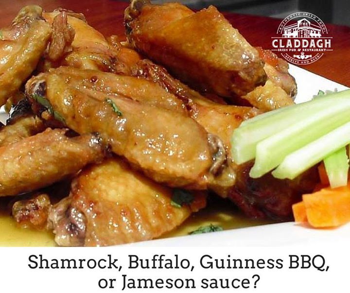 CladdaghLansing's tweet photo. Pick a sauce, any sauce! It's #NationalChickenWingDay! And we have the BEST wings in town.

15% off today for the b… https://t.co/OmHEgo4srd