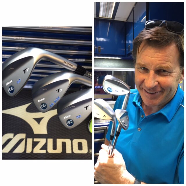 MizunoGolfNA's tweet photo. Sir Nick Faldo stopped by the tour van to pick up his new T7 wedges.
@NickFaldo006 
#nothingfeelslikeamizuno https://t.co/7VrNtGxSII