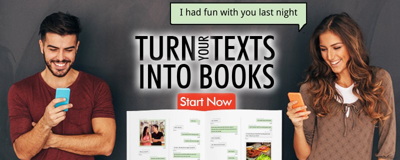 TextMessageBook's tweet image. Want to SAVE your txts Forever? Give a book of your FAVORITE txt-messages! Save 15% on binding w/code TXT15 #gifts