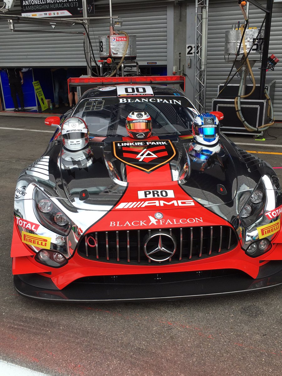 MaroEngel's tweet photo. Spa 24h we are ready! 😎 #24hAMG #AMGGT3 @linkinpark https://t.co/8n0aM79GxO