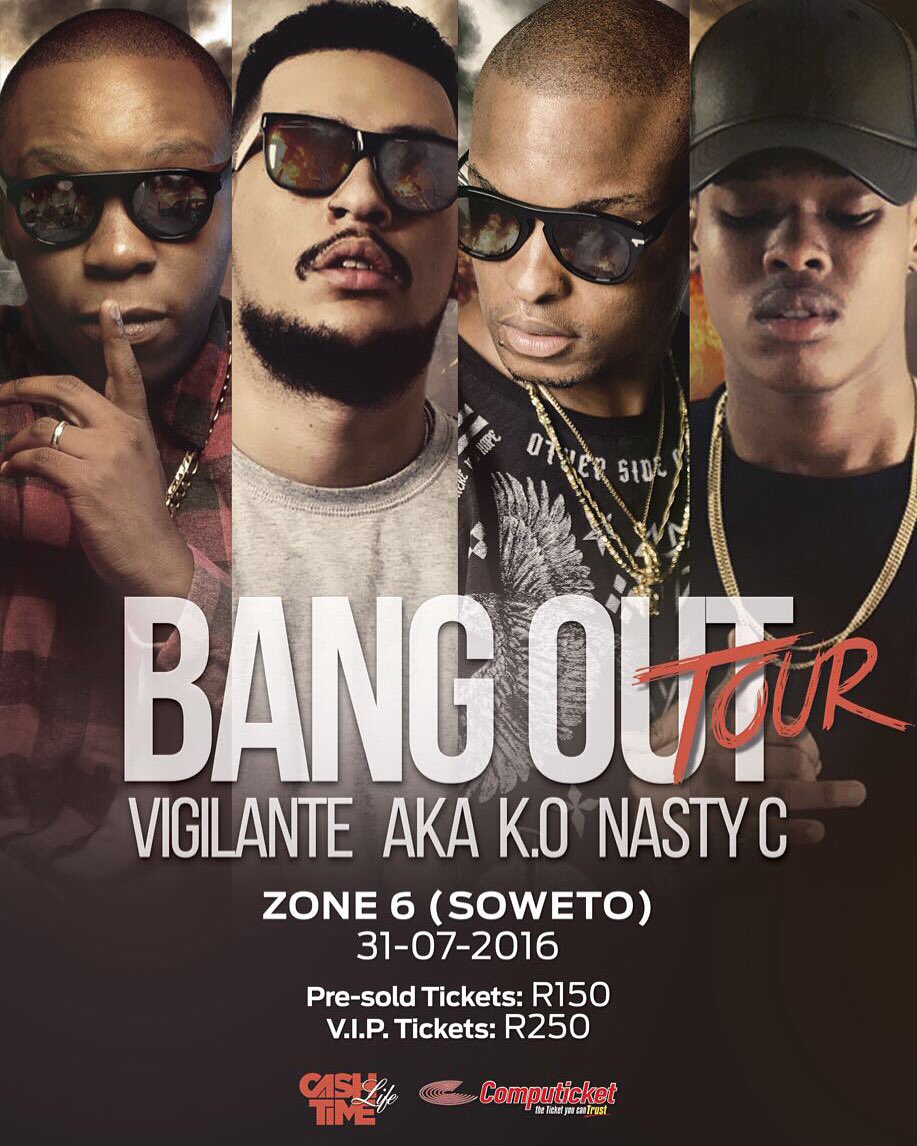 Team_NastyC's tweet photo. #BangOutTour 3Days 2 go Soweto @Zone6Venue U don't wanna miss this show!!! @akaworldwide @Nasty_CSA @DJVigilanteSA https://t.co/O8d11C56Ba