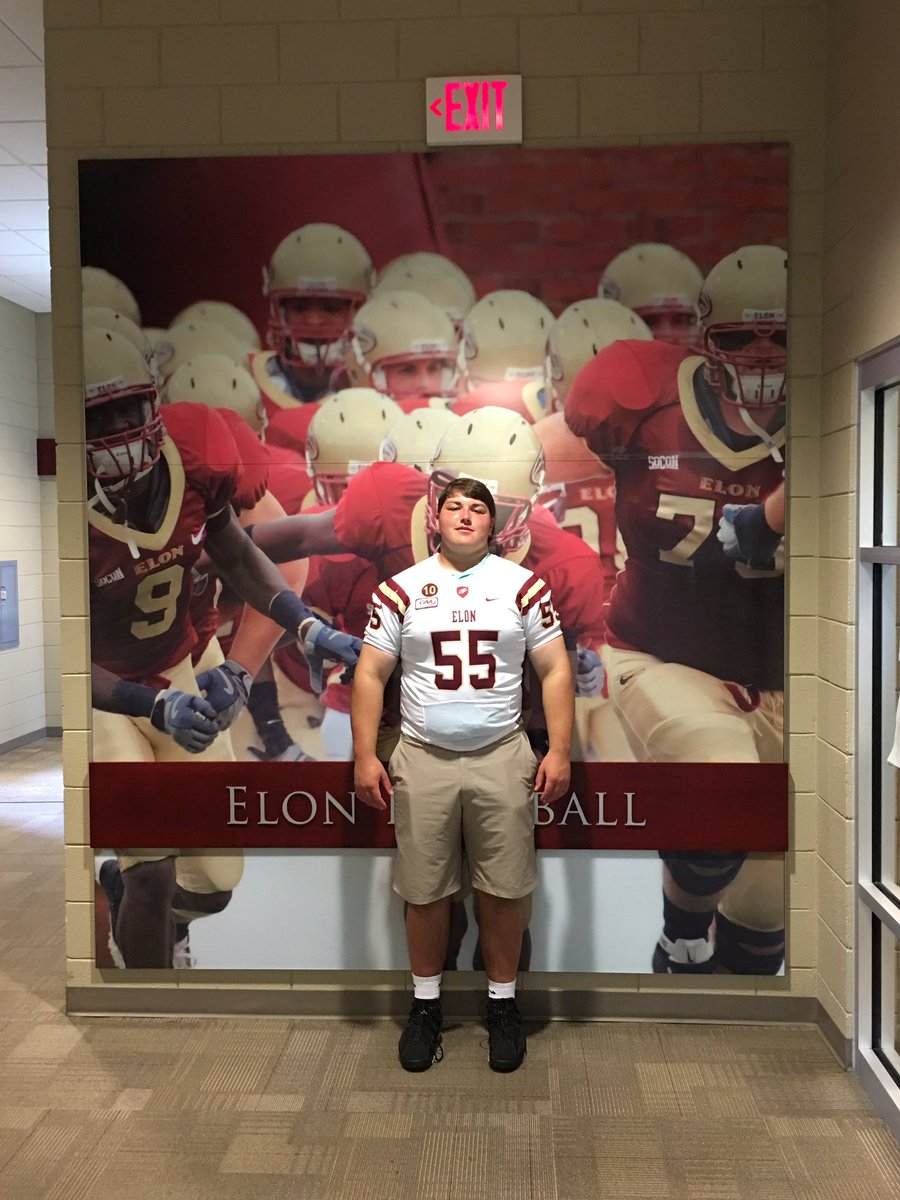tylerhowerton55's tweet photo. Thanks @coachmccord for the tour of Elon University yesterday @ElonFB https://t.co/EzF3zdcKXA