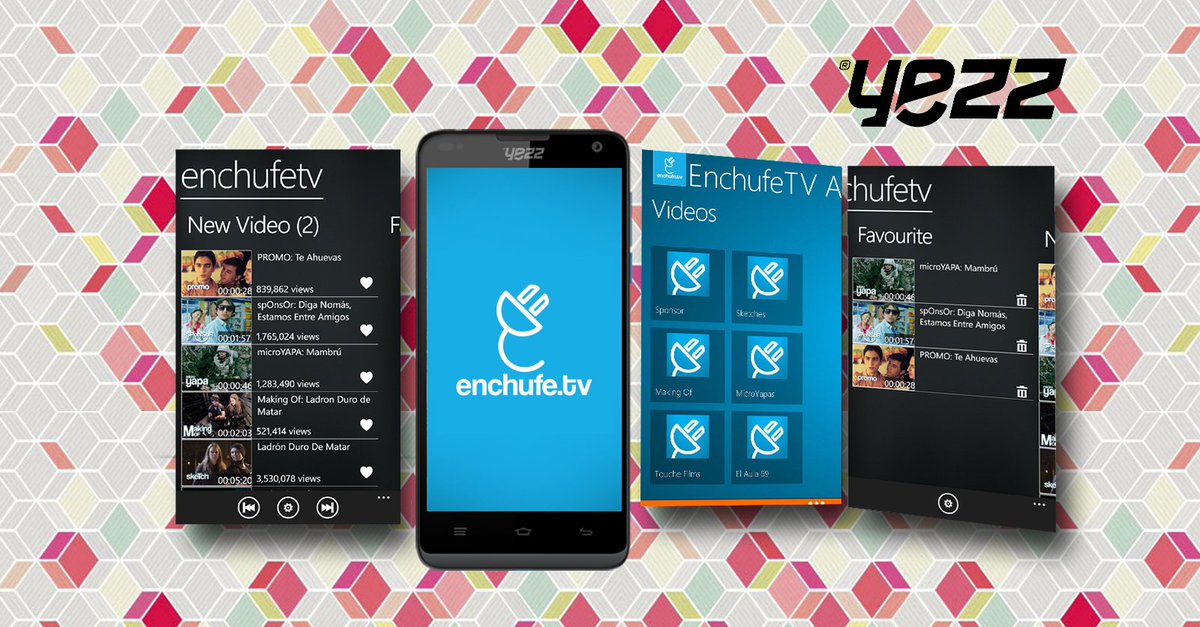 yezzmobile_cr's tweet photo. #EnchufeTV ¡Tiene su propia app! Disfruta de sketches, tras cámaras y material inédito. #YezzTech https://t.co/vkor2hNN8C