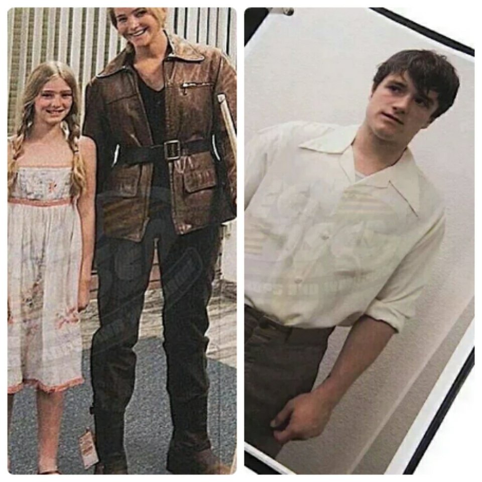 En un universo paralelo: Katniss se tiño de rubia y Peeta morocho