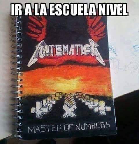 Metallpatriot's tweet photo. #SiLasMatematicasNoFallan 
Ya me gustará más la escuela 
#Metallica #Memes #MasterOfNumbers https://t.co/r3XZqVEHmh