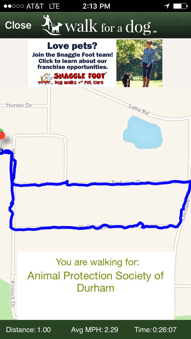 @PowerOfVitality #HealthDIY #HealthAndTech - apps like Walk for a Dog track my miles & support the local 🐶 shelter
