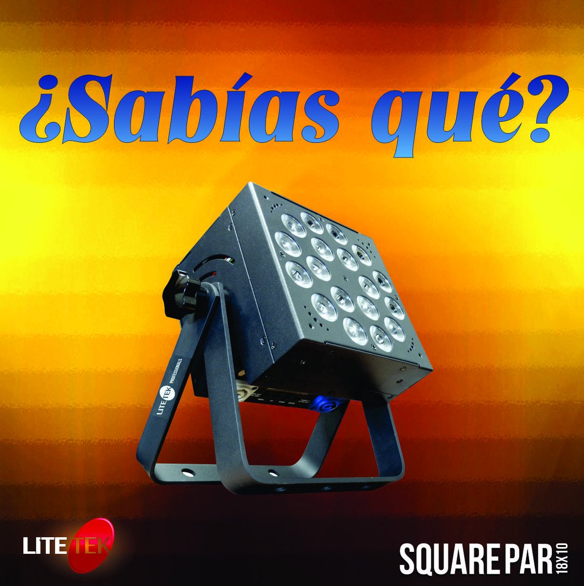 LiteTekMx's tweet image. #SQUAREPAR18X10 #RGBWA 
Único en la familia #LiteTek  que cuenta con el  tono ÁMBAR. Para enfoques más cálidos.
