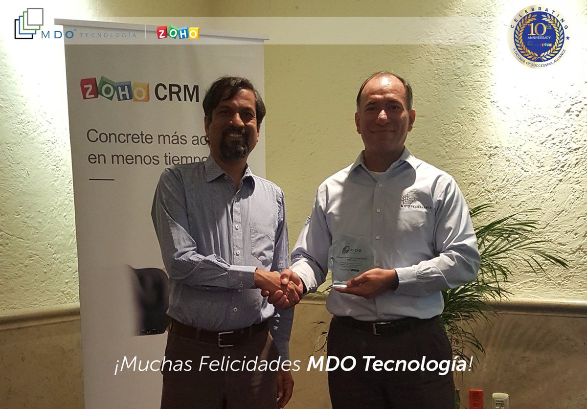 MiguelAngelArce's tweet photo. Estamos felices por el reconocimiento, muchas gracias @Zoho ¡Felicidades #MDOTecnología vamos por más! #ReadyToSell https://t.co/K30irO4IMK