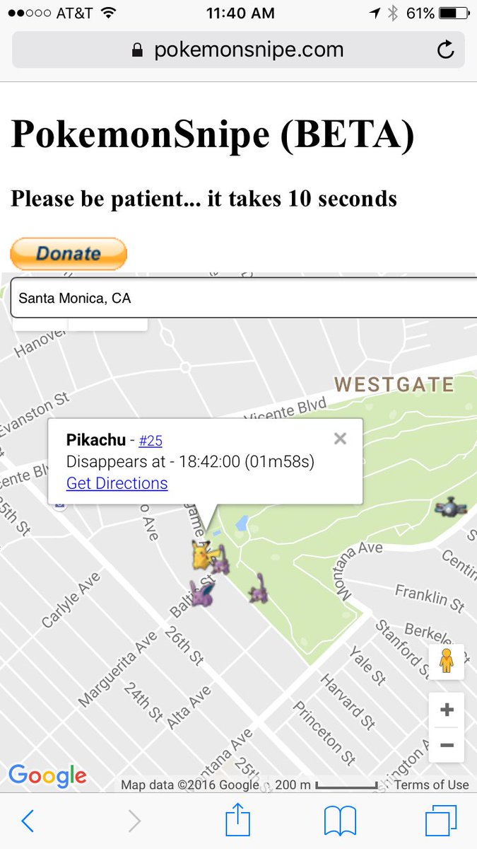 PokemonSnipe's tweet image. We found #pikachu on our map.  pokemonsnipe.com