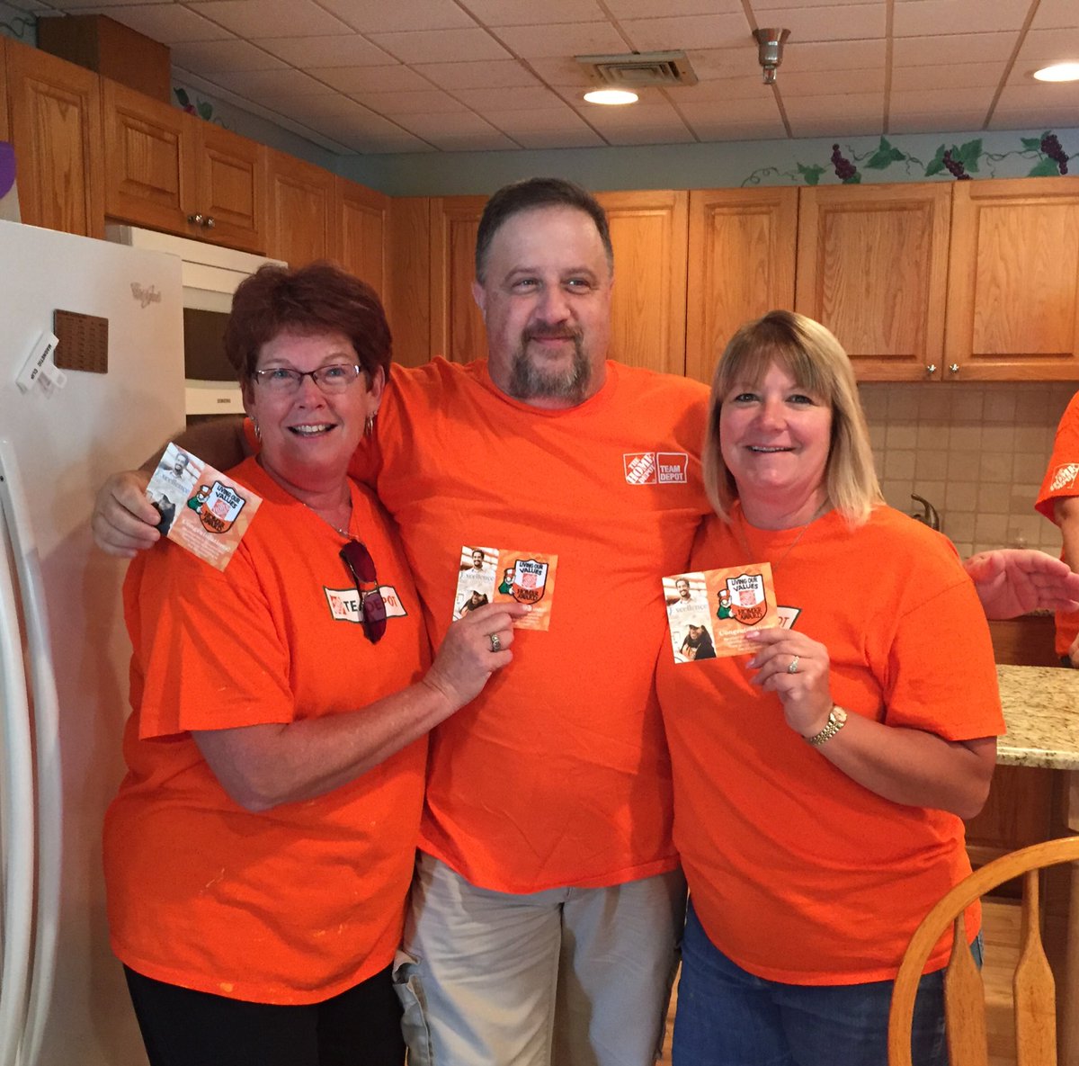 Great job Patti, Lisa and Rich for the great job organizing our Team Depot event today! #GivingBack #NJM #RMH