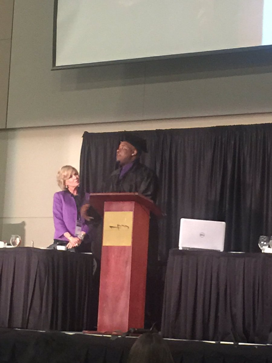 HumanSciences's tweet photo. Powerful message from DJ Batiste and the teacher that changed his life, Donna Porter. #msacte16 @men658 @rcumsu https://t.co/dsoRlTC5mH
