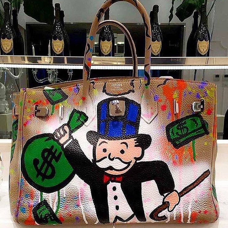 alec monopoly hermes bag