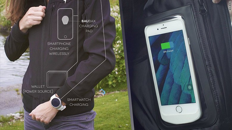 Game-changer? These clothes can wirelessly charge your phone @kickstarter @BauBax