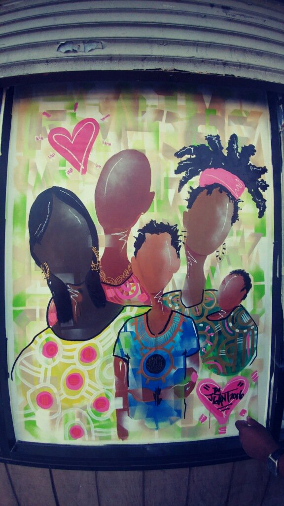 NESF_NJ's tweet photo. Thanks to Jerry Gant for this amazing painting @  the Weequahic FSC!!! It is reflective of our community. https://t.co/eYd5jbdkTv