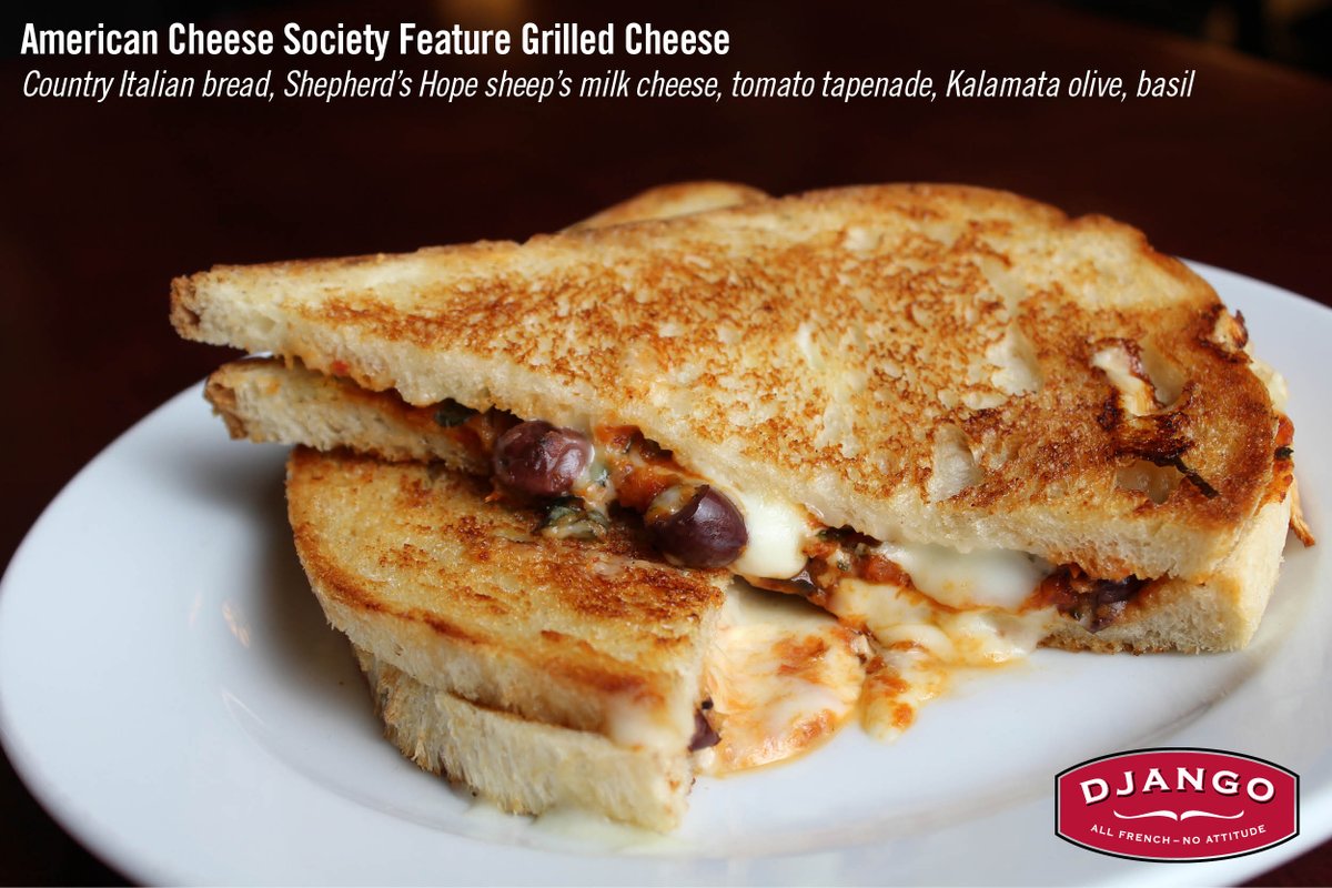 DjangoDSM's tweet image. Welcome, @CheeseSociety! We created a menu of 5 fancy grilled cheese sandwiches for you! #DjangoFeatures #Cheese2016