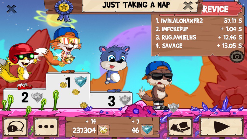 ALOHAxFR2's tweet photo. I just beat a golden fox! #funrun2 #ImFckedUp #danielHs #Savage https://t.co/DIjr05e7Fr