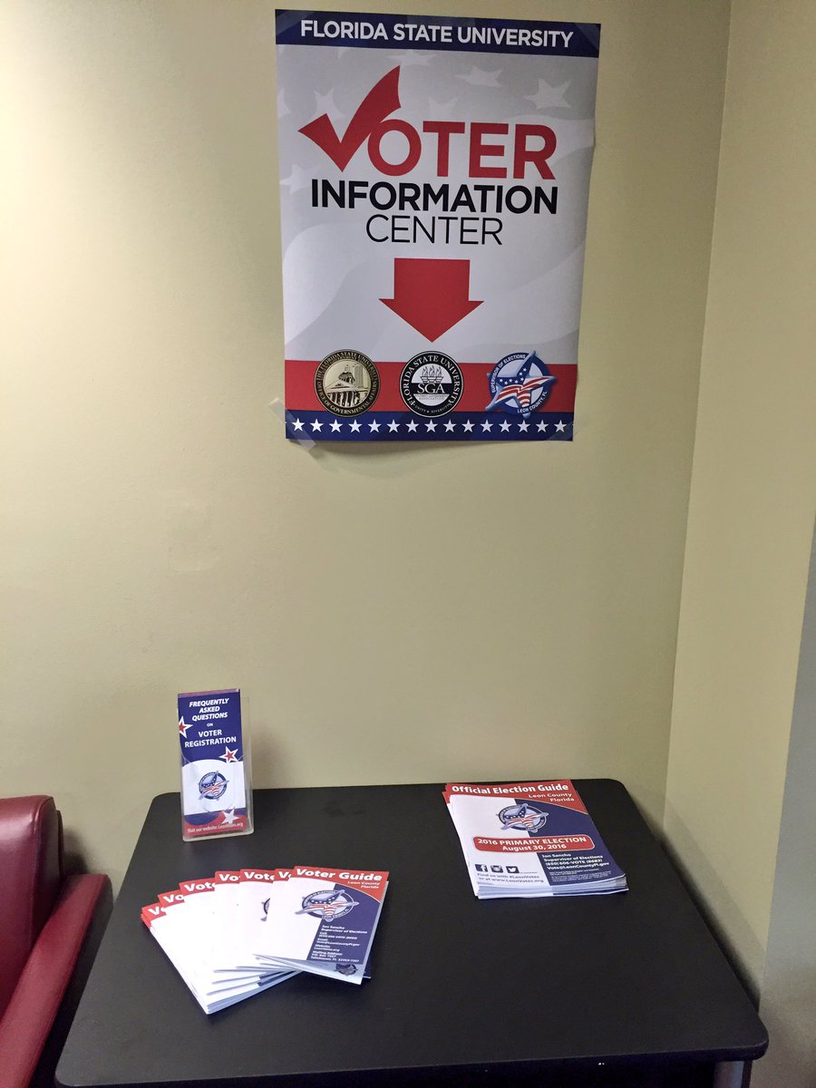 FSU_OGA's tweet image. Hey NOLES, the Voter Information Center has launched! Check out the SGA lobby 4 info before you cast your vote #oga