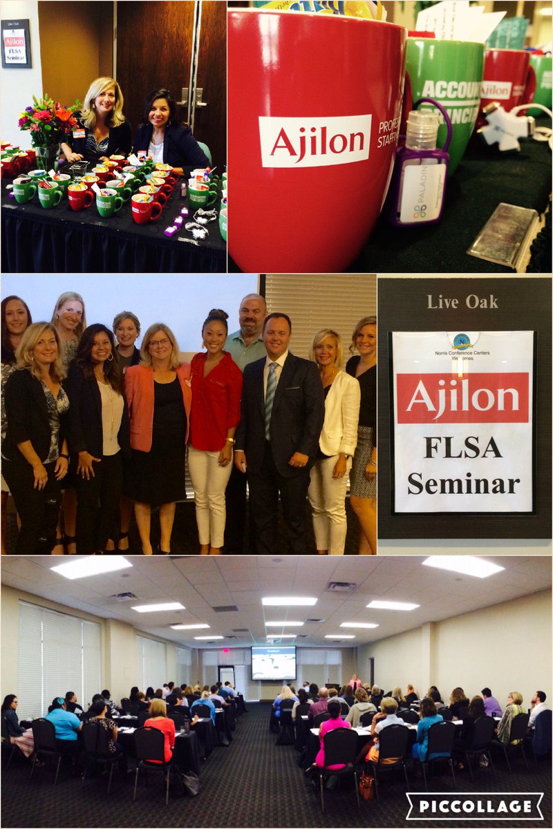 hannahkanne1's tweet photo. Thanks to Kim Miers @LittlerNews for speaking at our FLSA Seminar! @AcctPrinAustin @Ajilon_Austin @PrkrLyn_Austin https://t.co/gOgNMecoLS
