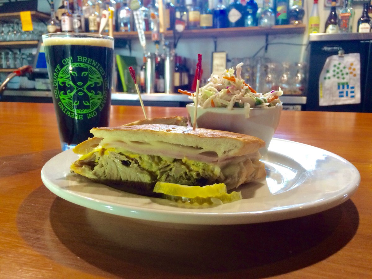 Francisco's Fresh Pressed Cubano and Busted Knuckle Porter #CarpeDiem #CarpeCuban <a href="/QuaffONBrewing/">Quaff ON! Brewing Co.</a> <a href="/BIRAlocaleats/">Btown Restaurants</a>
