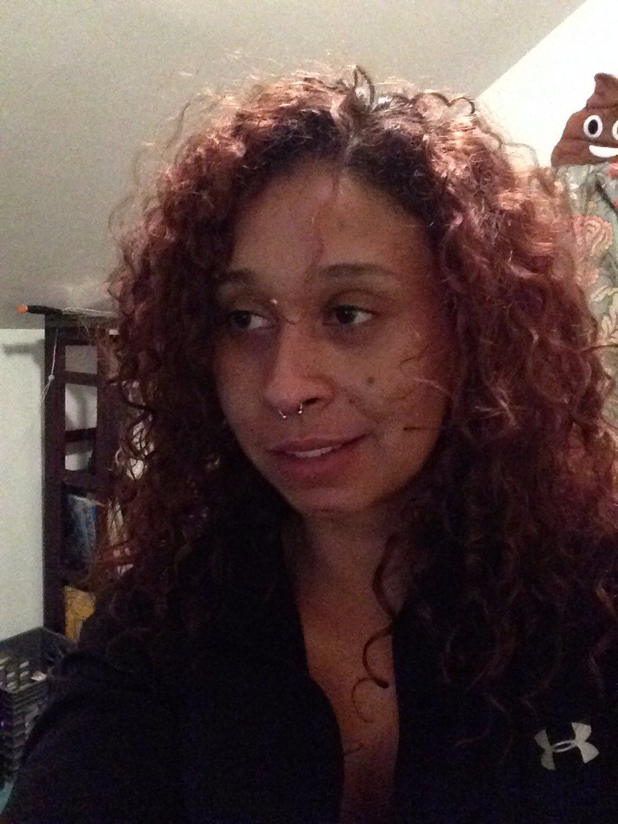 3a9design's tweet photo. I have long curly hair. It's too hot. Any ideas on short hair styles that is easy and manageable? This is me now.... https://t.co/FYUsrtFETR