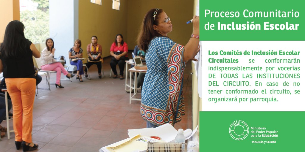 Los Comités Comunitarios de Inclusión Escolar se forman con los Consejos Educativos de cada institución