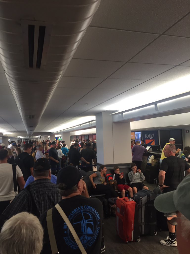 Ridiculous lines and an hour lost  for renting a car! Thanks <a href="/Budget/">Budget Car Rental</a> for this nightmare! #sfo