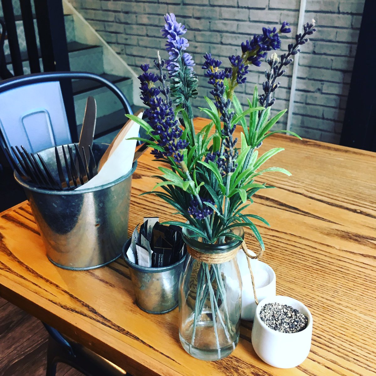 SteelCityCrav's tweet photo. In love with the table decor almost as much as I'm in love with the food @_howst ๐ฟ #lovesheffield #lavender #howst https://t.co/LJEgBrrCQx