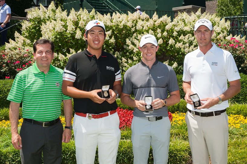 Congrats to our top-3 finishers at the Long Drive Competition. Hitting it long for charity!

 #PGAChamp #PGAREACH